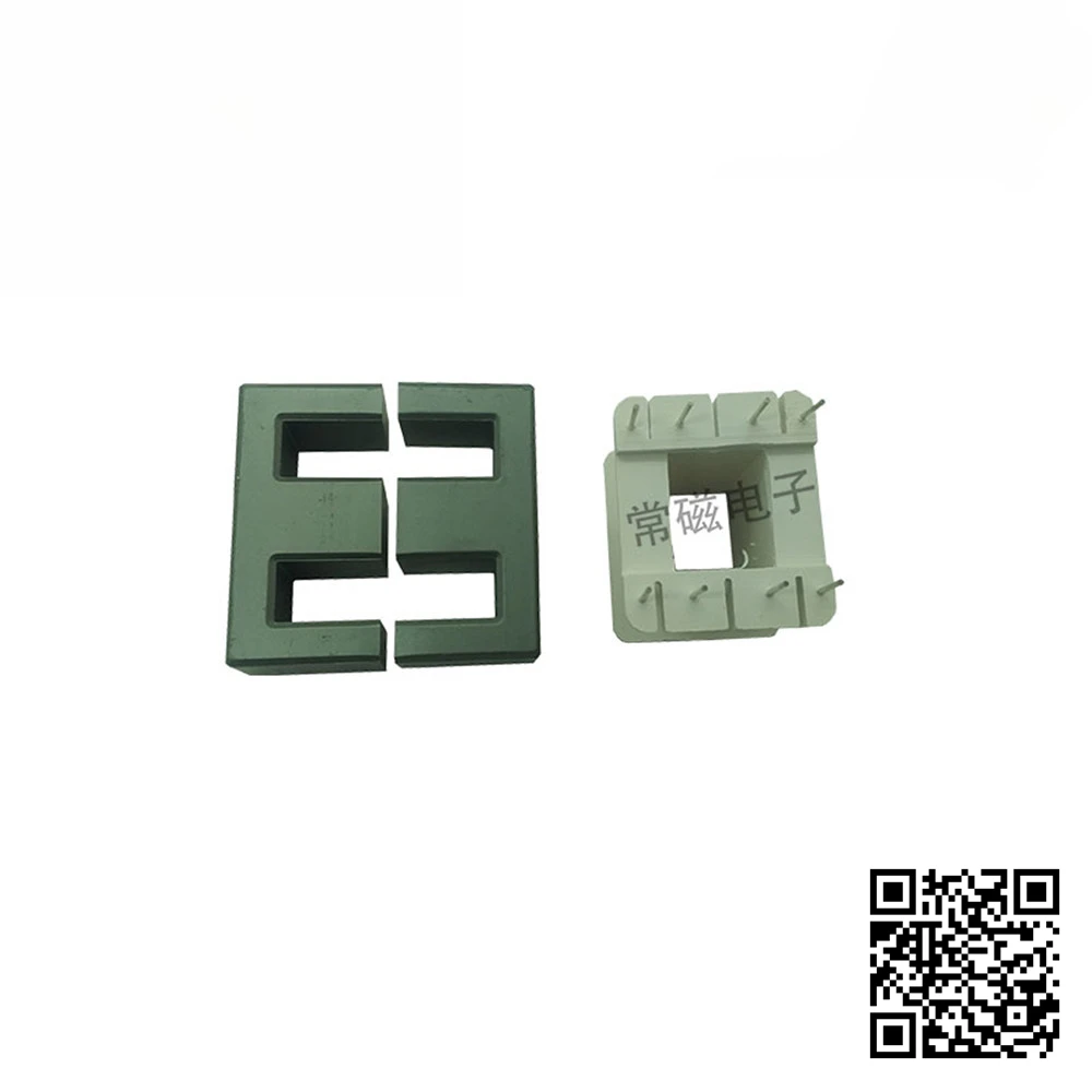 EE55B Mn-Zn Ferrite Core Vertical Skeleton Support Power Core High Frequency Transformer Core PC40