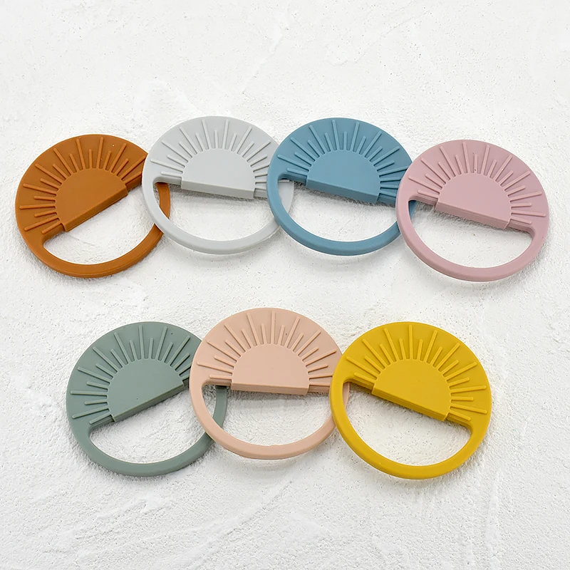 

The Sun Silicone Teether BPA Free Edible Silicone Bead Nipple Clip Pendant Teether Food Grade Teether For Baby Nurse Accessories