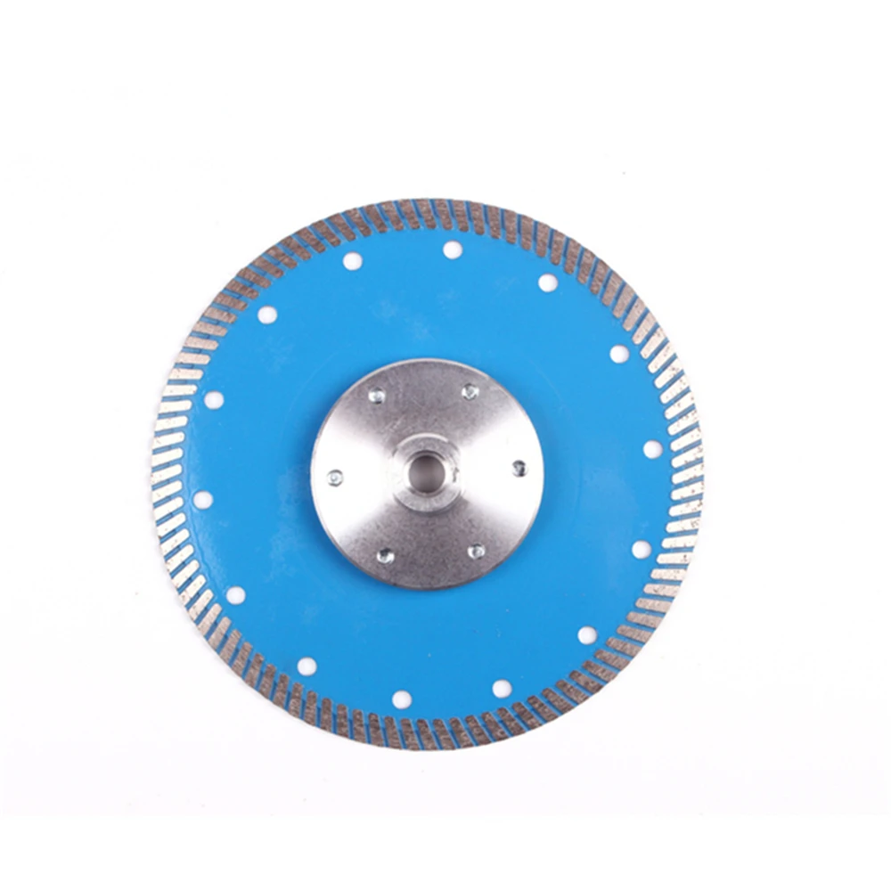 DB53 Diamond Turbo Cutting Disc with M14 Thread Flange 9 Inch D230mm Continuous Rim Turbo Segment Blades for Hard Stone 10PCS