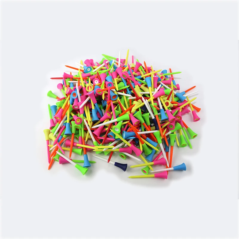 Golf Tees Rubber Plastic 4-1/3 inch 83mm length 50PCS Golf Accessories