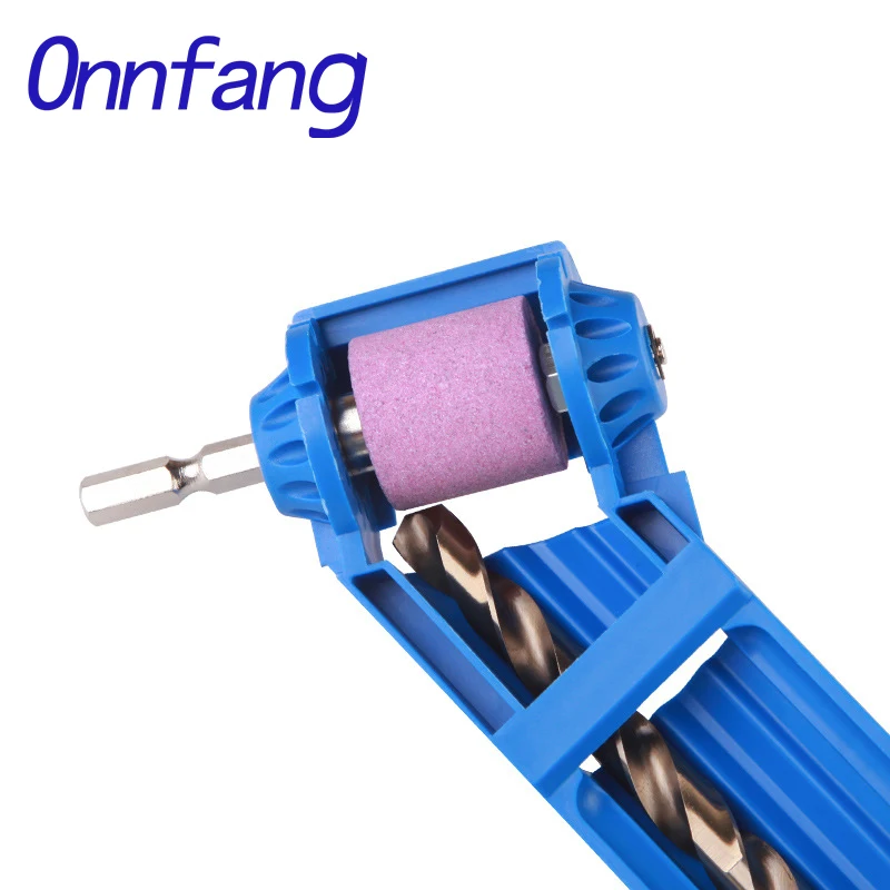 

Onnfang Blue or Orange Corundum Grinding Wheel Bit Tool Portable Drill Bit Sharpener Twist Drill Bit Powered Tool Parts