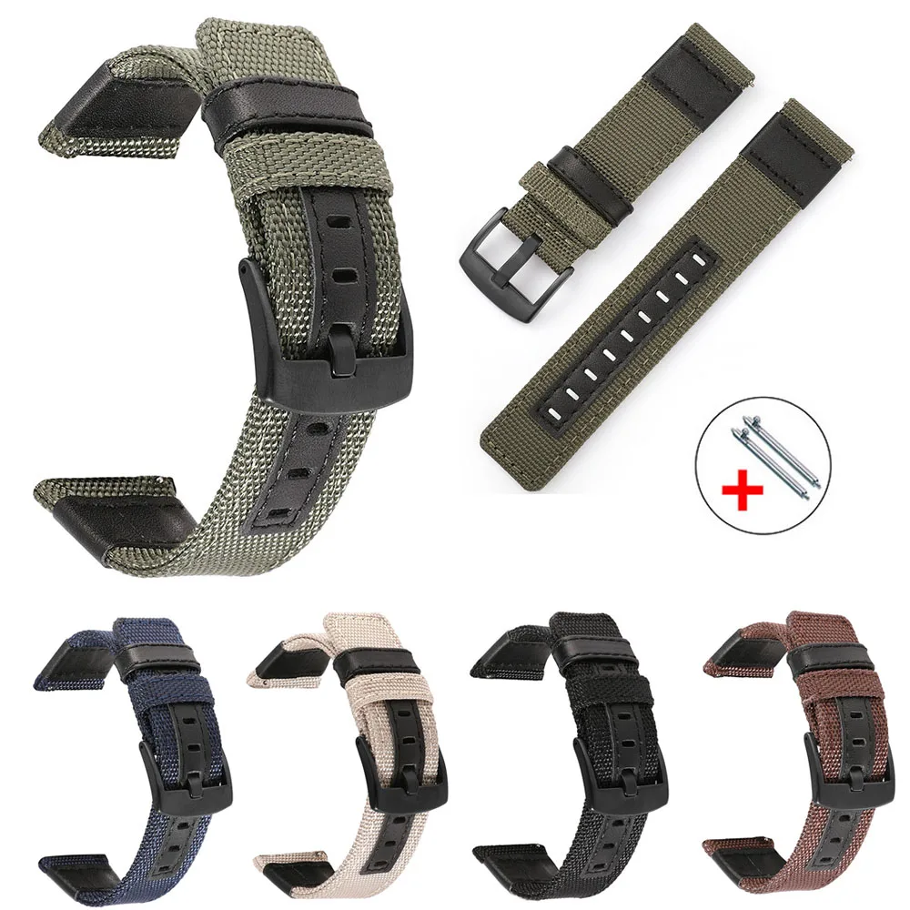 

20/22mm Band For Galaxy Watch 3/46mm/42mm/active 2 Strap Samsung Gear S3 Frontier Nylon Bracelet For Huawei Watch GT 2 41 45mm