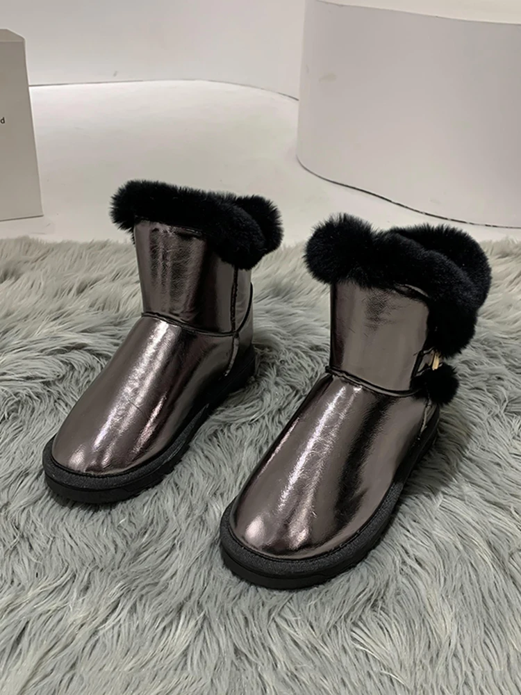 Snow boots ankle boots women 2020 new winter fashion casual plus velvet warm waterproof non-slip cotton shoes