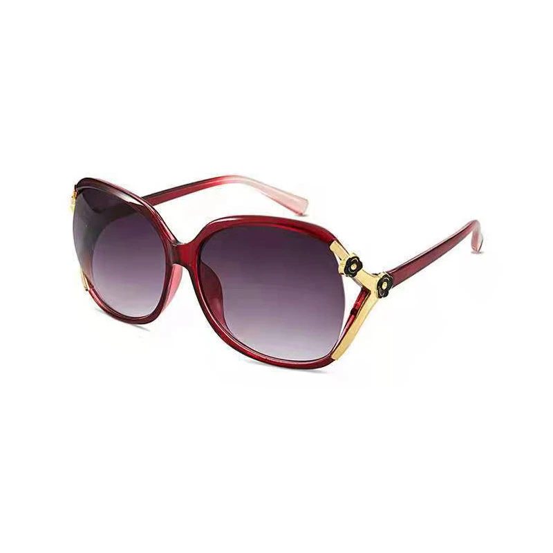 glasses 2021sunglasses women fashion big frame trend rose decorative glasses