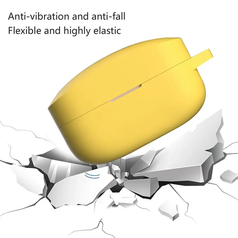 Силиконовый чехол с защитой от царапин, защитный чехол для беспроводных наушников SONY, жидкий силиконовый чехол с защитой от пота и карабином