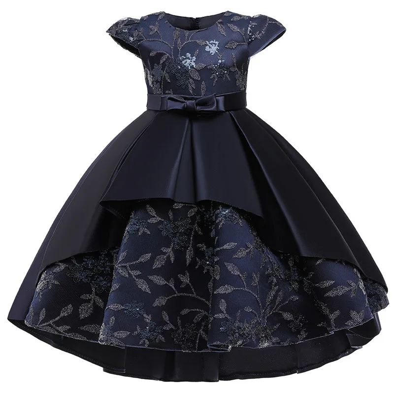 Abito da festa per bambini con ricamo floreale estivo per ragazza Costume natalizio wedding Princess Girls Dresses compleanno Prom abbigliamento per