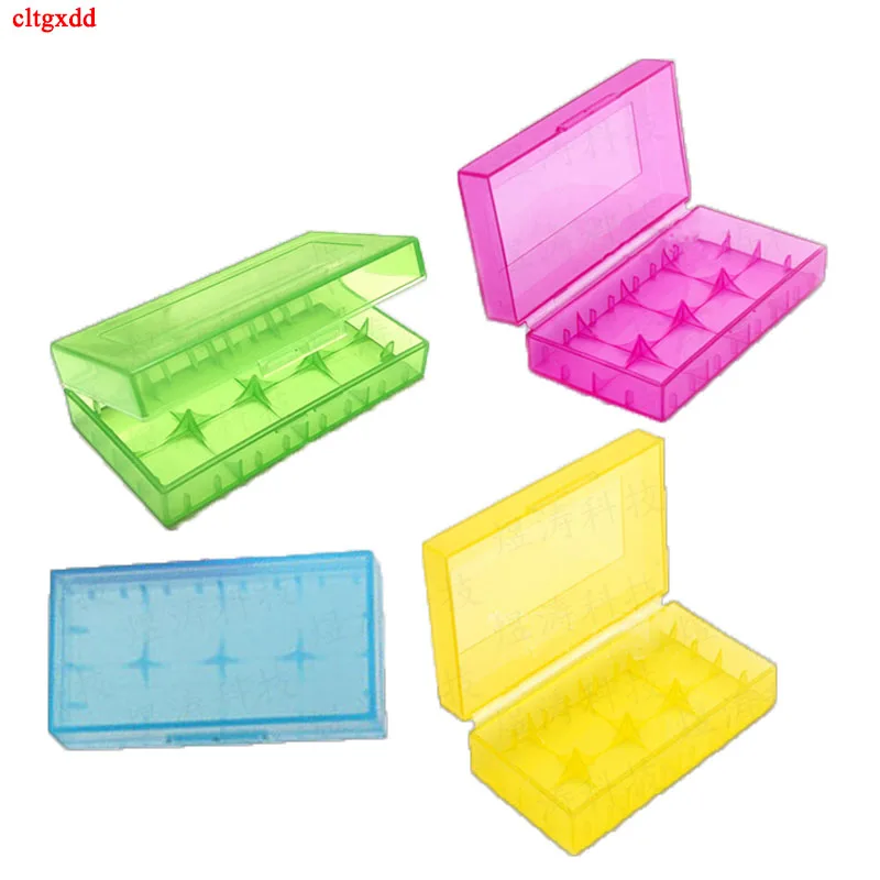 1pcs 18650 Battery Storage Box Case for 2 x 18650 Batteries Store Boxes Holder Transparent Container 18650 Battery Box