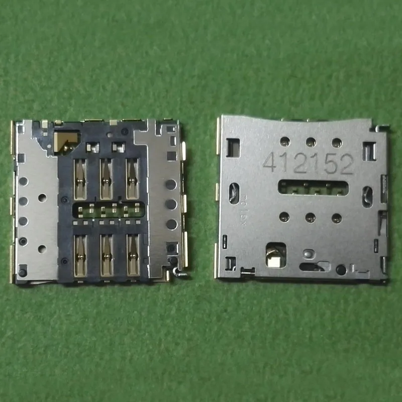 2pcs Sim Card Reader Tray Connector Socket Holder Slot for Huawei P7-L07 L09 L05 L00 Mate 7 MT7-UL00 TL00 CL00 C199S C199 G7