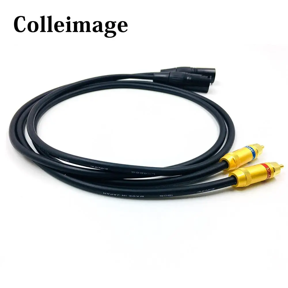 

Colleimage Quality 2RCA Male to Dual XLR Male Intercontact Cable L-4E6S Cable For Hi-Fi Audio Phono Jack Hi-Fi RCA to XLR Cable