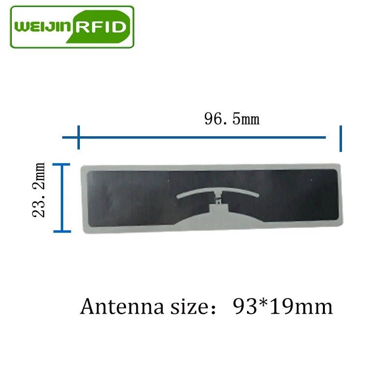 Imagem -03 - Uhf Rfid Tag Epc 6c Adesivo Estrangeiro 9654 9954 Inlay Molhado Hihiggs9 100 Peças Adesivo Etiqueta Passiva