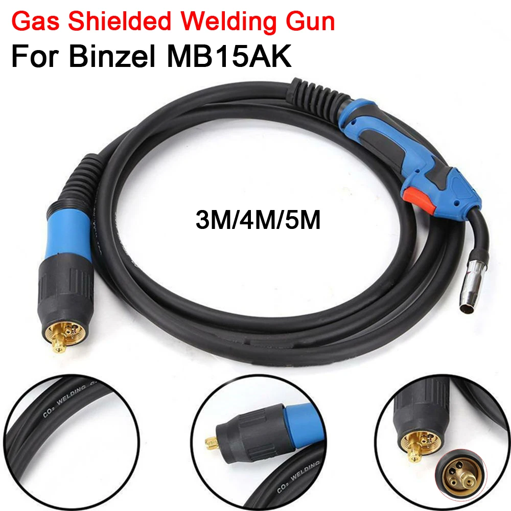 Welding Machine Welding Torch MIG Torch 150A Binzel Type CO2 MB15 MIG Welder with Euro Connector 2M/3M/4M For MIG MAG