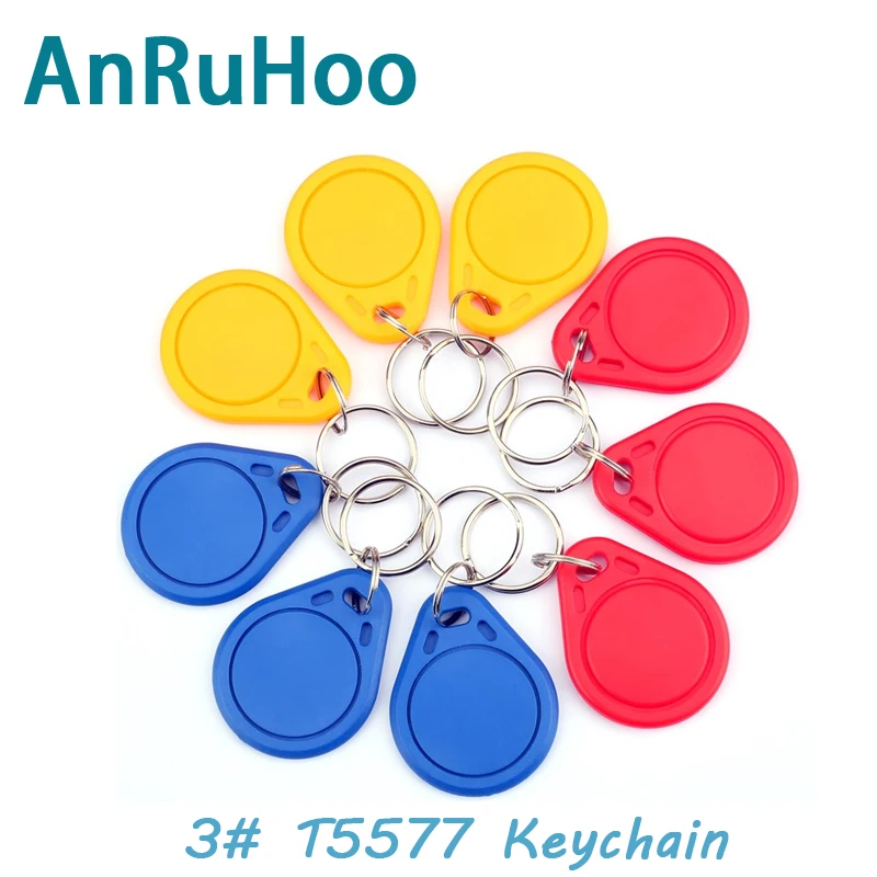 5/10pcs T5577 Smart Chip Card 125khz Rewriteable Copy Keychain Rfid Clone Copier Token Em4305 Duplicator Change ID Tag