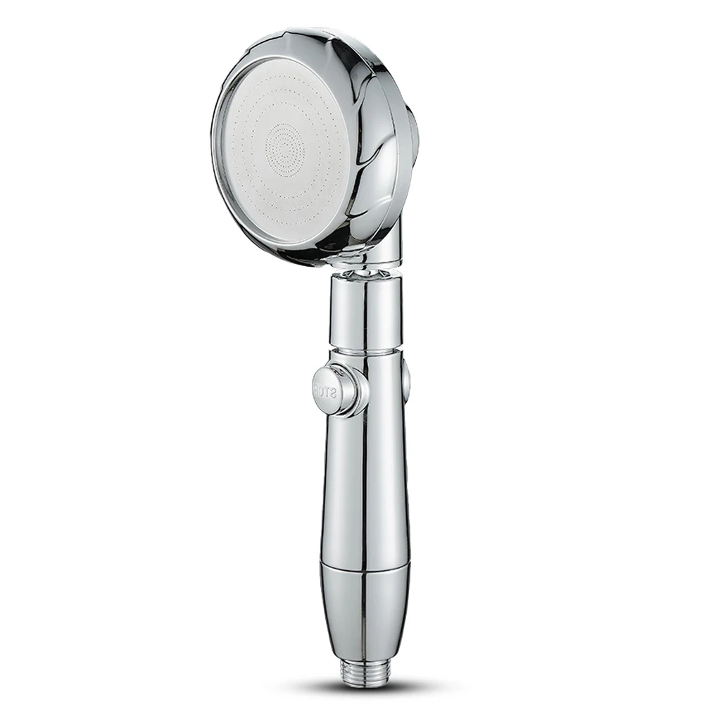 

High Pressure Shower One-key Stop Hand Held Spray Nozzle Gray