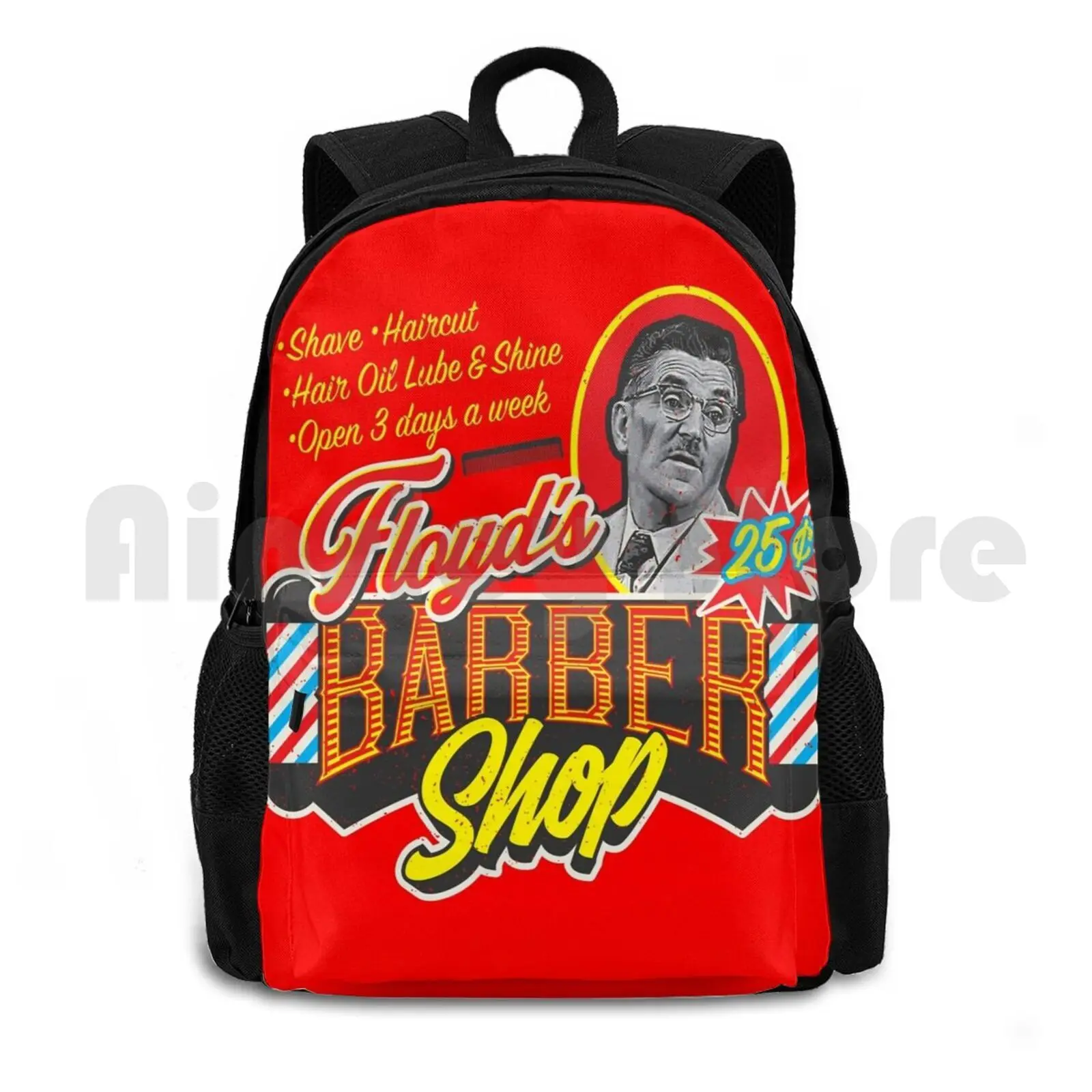 

Barbershop Outdoor Hiking Backpack Waterproof Camping Travel Vintage Andy Griffith Show Barber Barber Barbershop Barber Shop