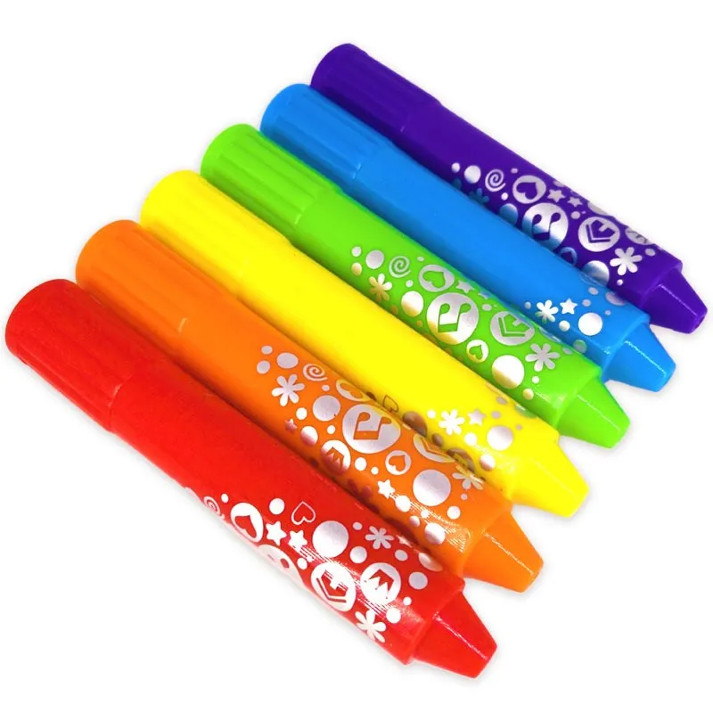 

Creative Baby Color Graffiti Pen Bathroom Washing Color Crayons Children's Drawing Crayons Rotatable Bath Toys