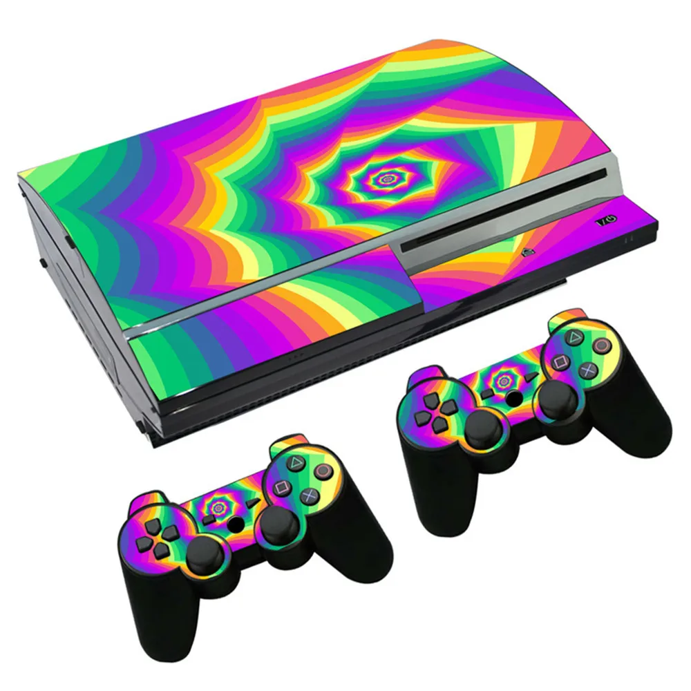 Voor PS3 Vet Console En Twee Controller Skins Stickers Met Bodem Prijs En Grote Kwaliteit