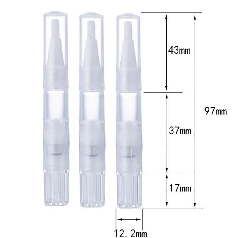 Empty Nail Oil Pen With Brush Liquid Foundation Refillable Bottles 1.5ml