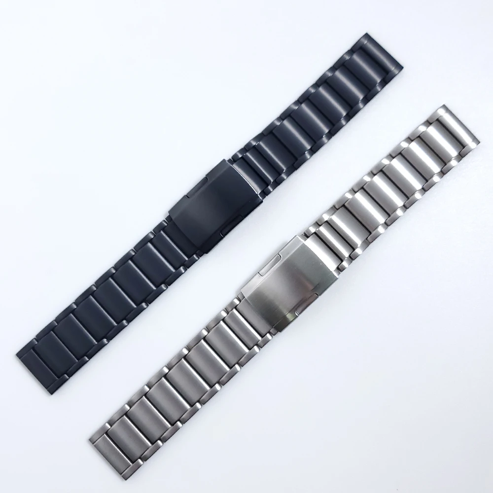 Titanium + Steel Clasp Strap Black/Silver For Mi Xiaomi Watch Color sports edition Band Watchband Bracelet Wristband Accessories