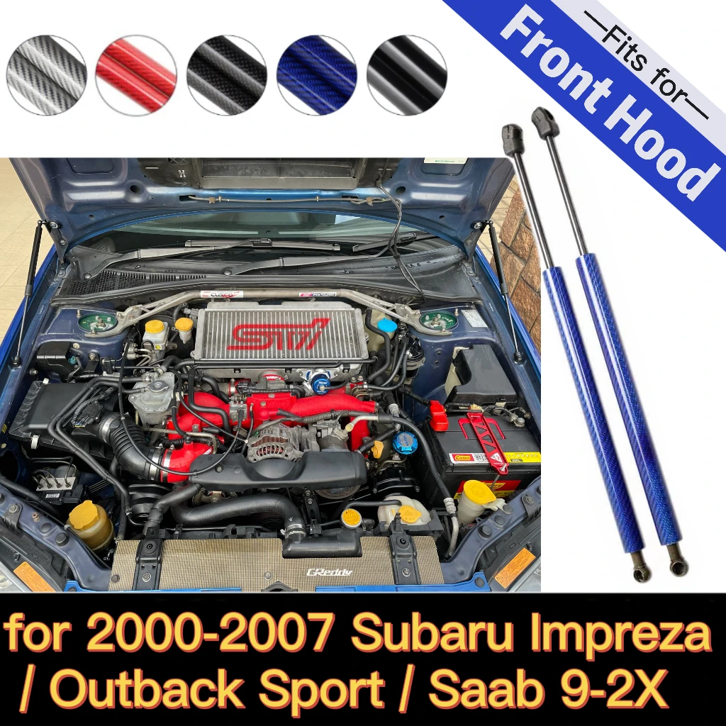 Para 2000-2007 Subaru Impreza GD Outback Sport Saab 9-2X frente capucha capó modificar resortes de elevación de Gas Shock amortiguadores de primavera