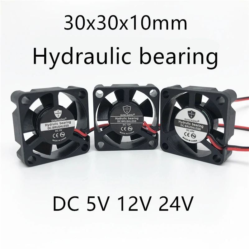 

5pcs 3010 30MM 30x30x10MM 3D Printer Fan 3cm Cooling Fan DC 5V 12V 24V Graphics Card Fan With 2pin