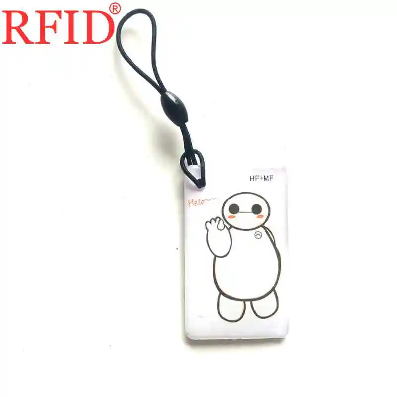 Dual Chip Frequency 13.56MHZ 125KHZ Changeable Rewritable UID + T5577 EM4305 RFID Card Rewrite 0 Block Keychain Access Control 1