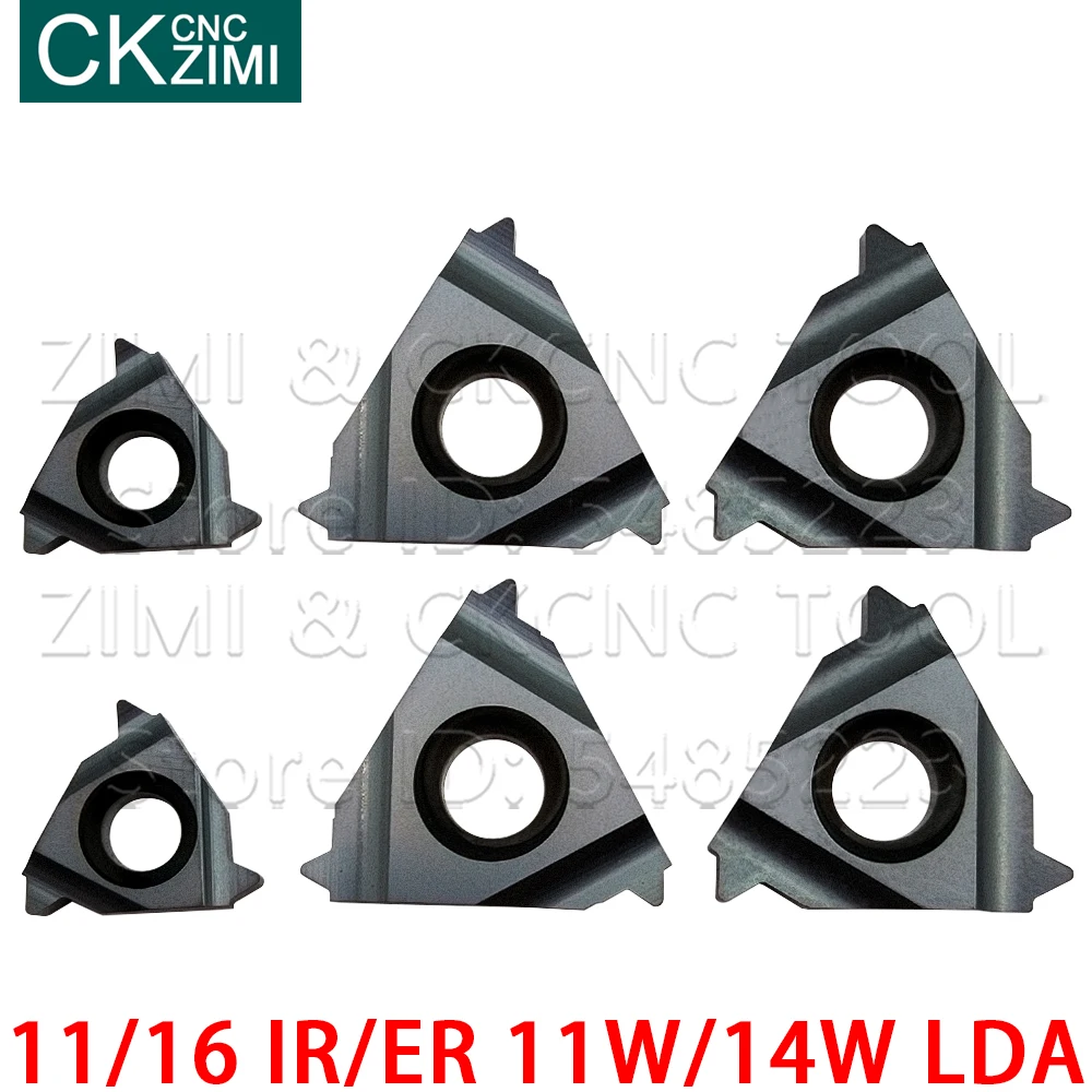 11IR 16IR 16ER 11W 14W LDA Indexable Insert Threadingใบมีดเครื่องกลึงCNCเครื่องมือแทรกคาร์ไบด์สำหรับสแตนเลสและเหล็ก