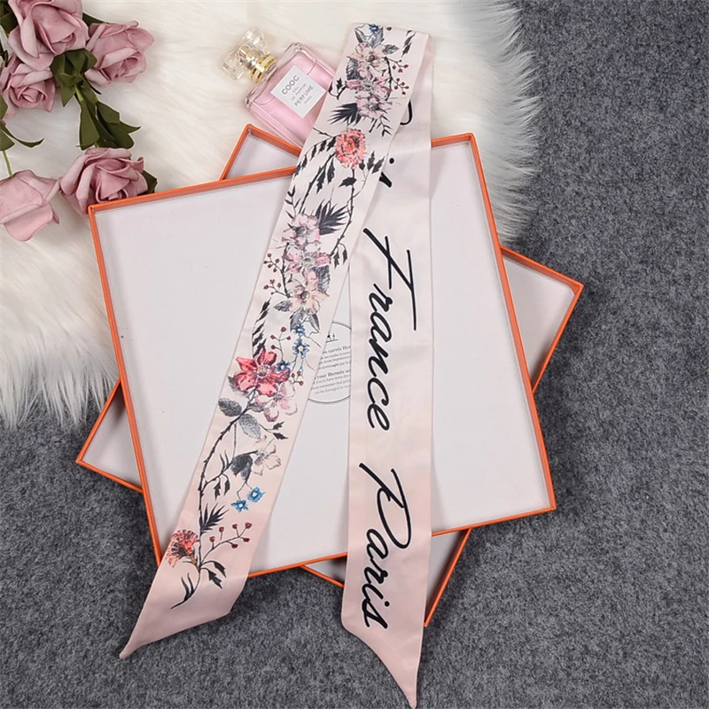 Luxury Brand Scarf Women Fashion Tarot Hair Band Accessories For Bags Girl\'s Head Scarf Designer Shirt Tie New Ladies Bandanas