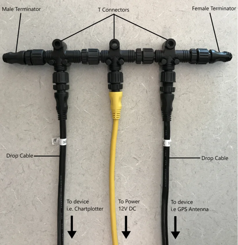 Imagem -05 - Garmin T-connector Usando para Nmea2000 Network Starter Kit Pcs