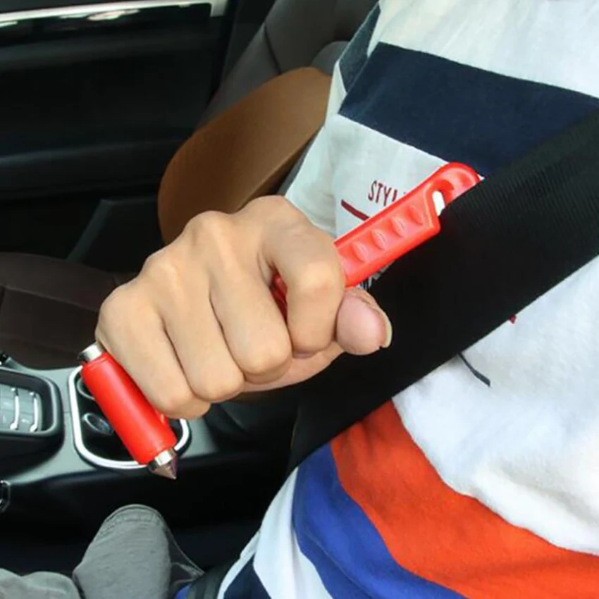 Safety Hammer, Emergency Escape Tool with Car Window Breaker and Seat Belt Cutter, Life Saving Survival Emergency Hammer