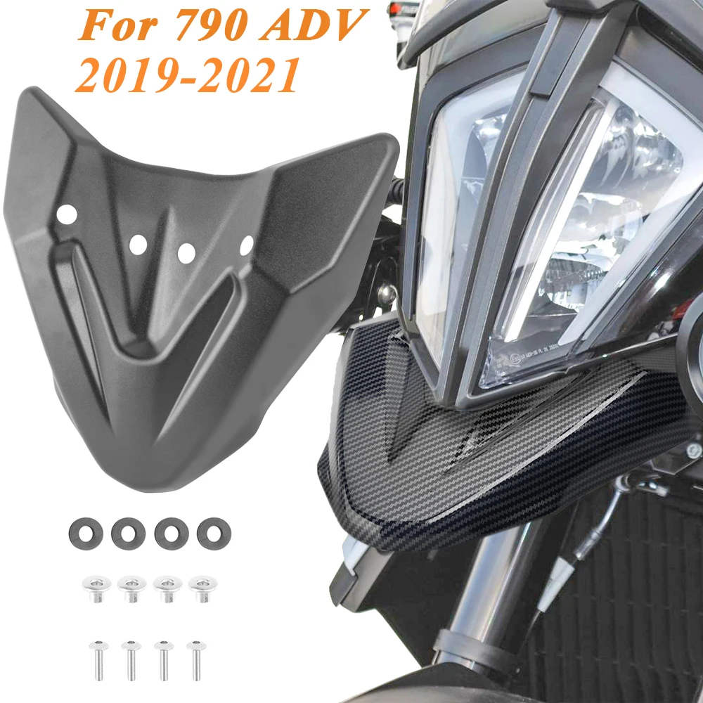 Motorcycle Accessories Front Wheel Fender Beak Nose Cone Extension Cover Extender Cowl For KTM 790 Adventure ADV 2019 2020 2021