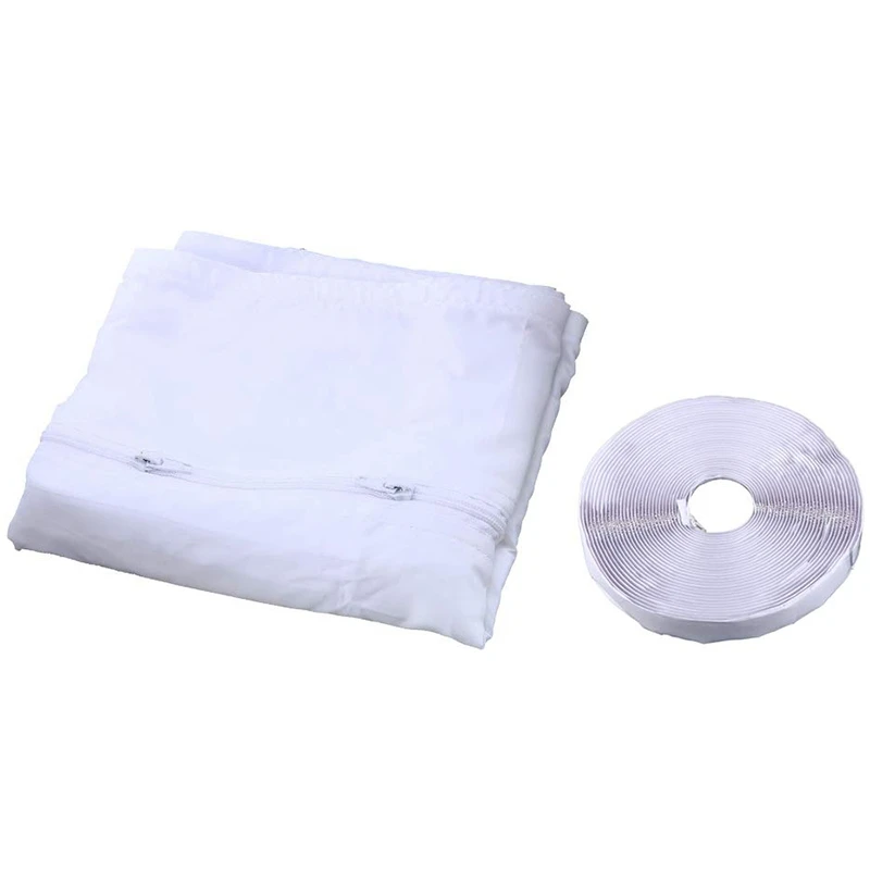 AirLock Window Seal for Portable Air Conditioner,400 Cm Flexible Cloth Sealing Plate Window Seal with With Zip and Adhesive Fast image 3