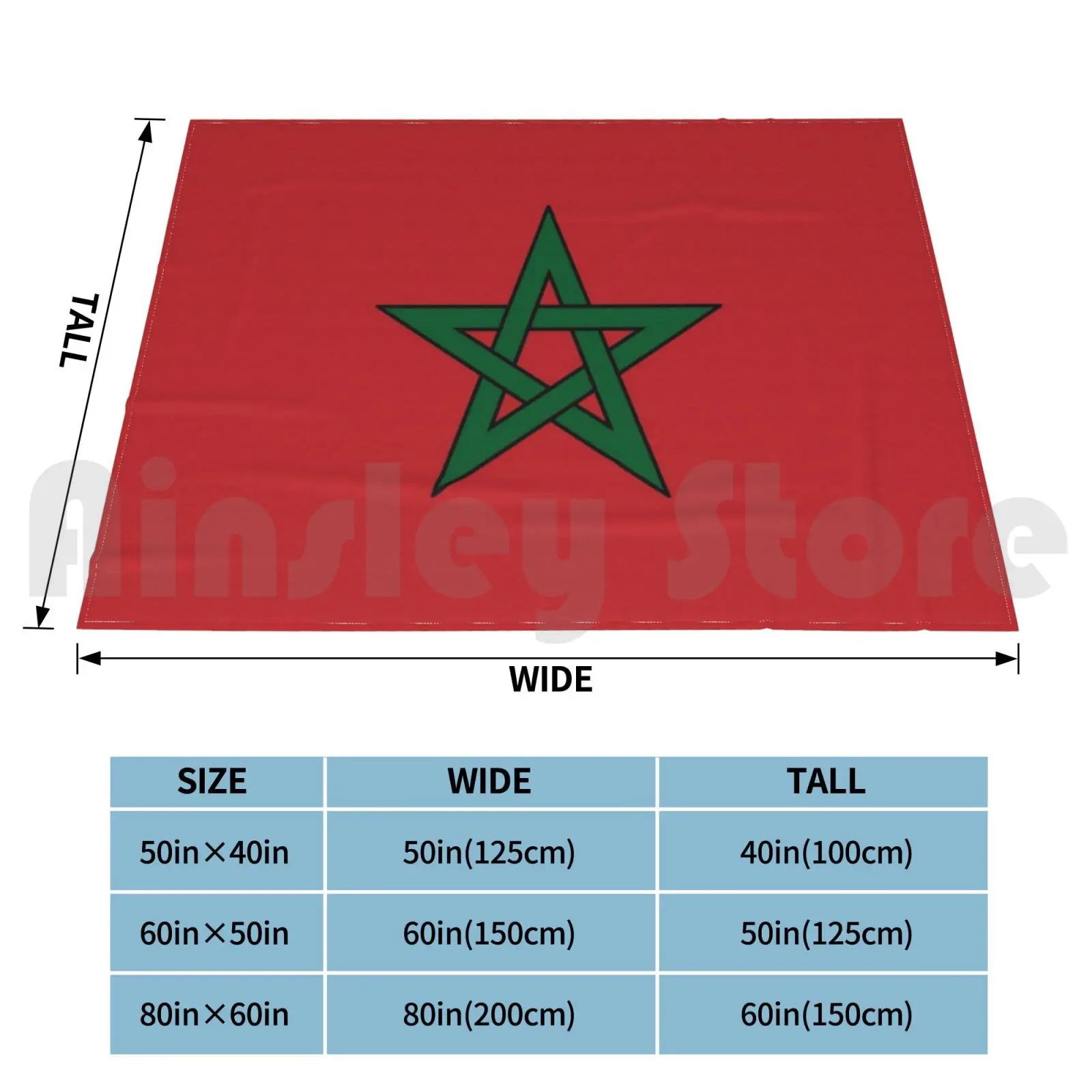 Morocco Blanket Fashion Custom 872 Morocco Maroc Moroccan Algeria Algerie Tunisia Tunisie Maghrib Maghreb