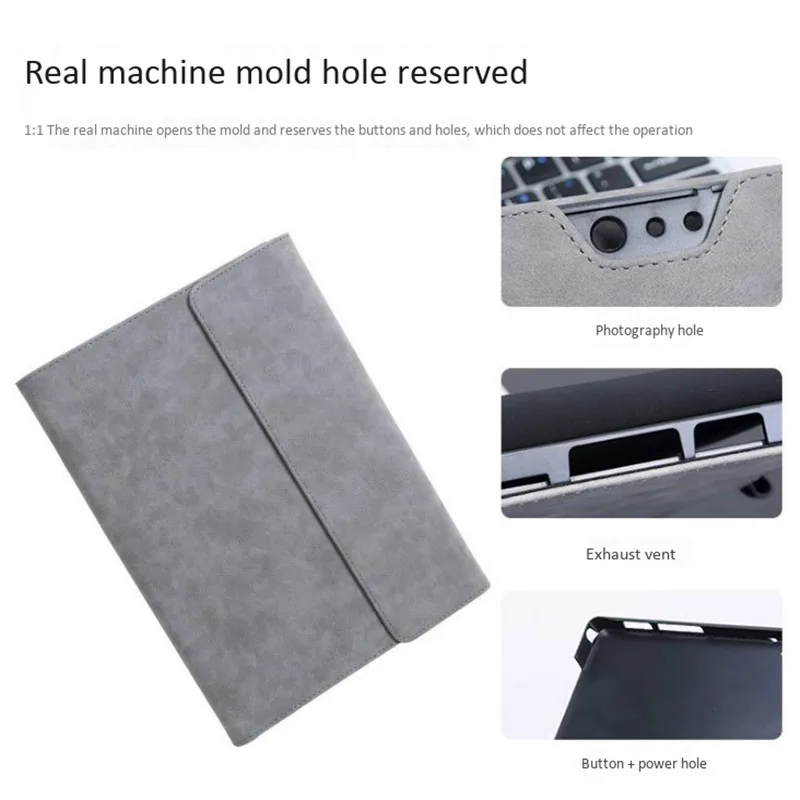 Plain weave pu portable waterproof dedicated A4 briefcase tablet computer bag PC protective cover shell heat sink bracket case