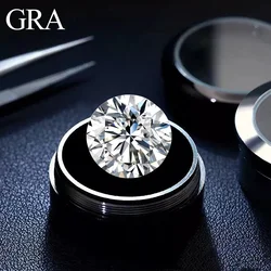 Loose Diamond Moissanite Stone 3mm to 15mm D Color VVS1 Round Brilliant Cut Loose Bead For Fine Jewelry Material Stone Certified