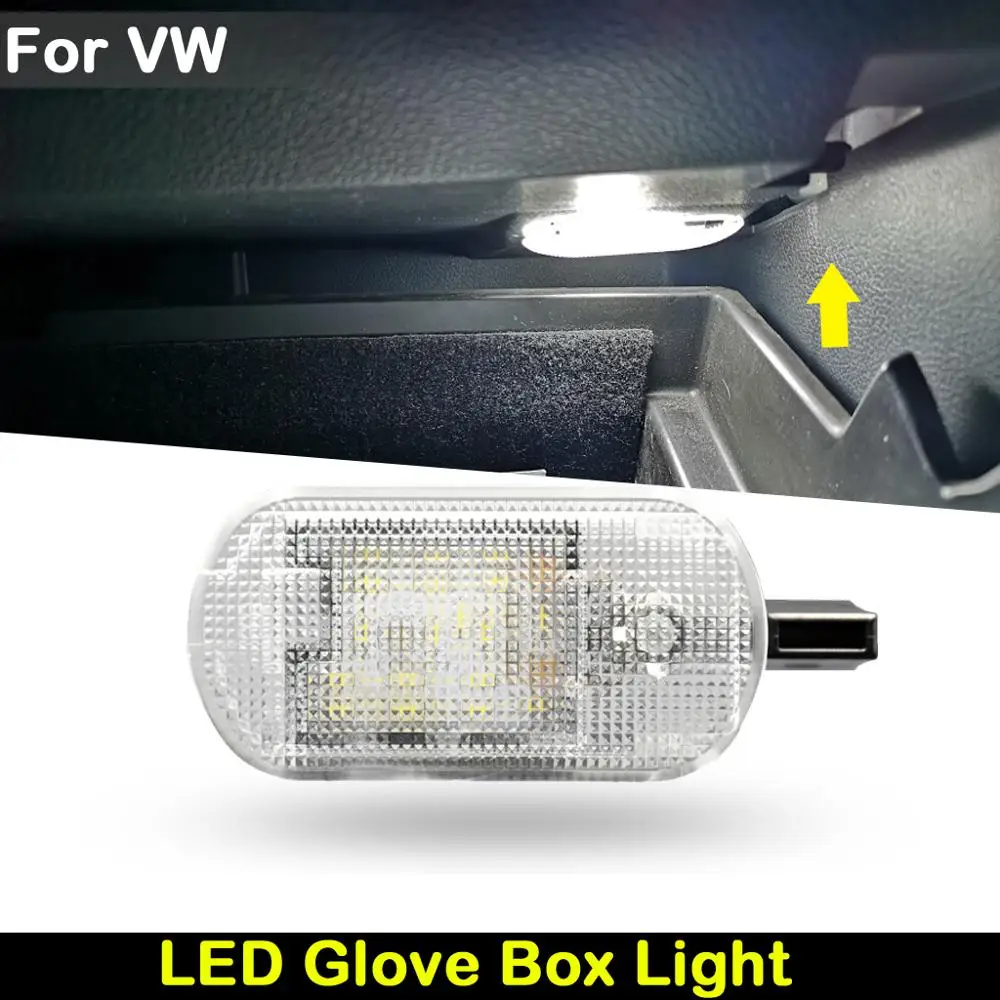 

Белый светодиодный светильник для перчаточного ящика для VW Bettle Bora Variant Golf Variant Caddy Suran Spacefox Touran Touareg