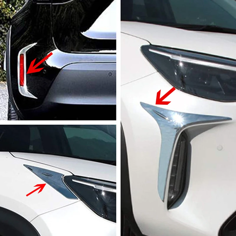 

For Toyota Yaris Cross XP210 2020 2021 2022 2023 Chrome Front Rear Fog Headlight Light Lamp Frame Cover Trim Sticker Car Styling