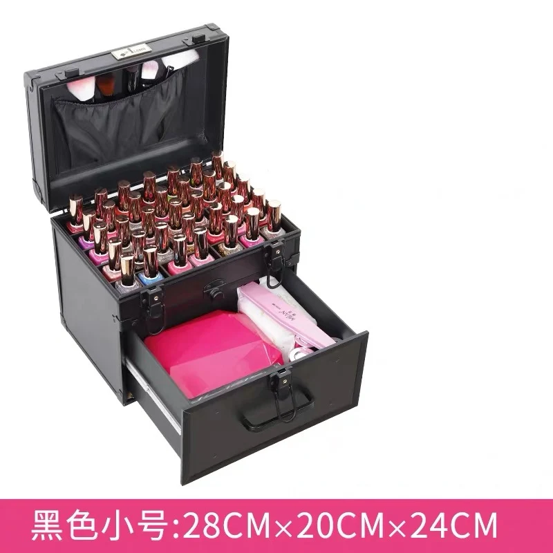 Boîte à cosmétiques multifonction en PVC pour hommes et femmes, boîte à outils de maquillage, valises de transport légères pour filles, nouveau, chaud, N64.