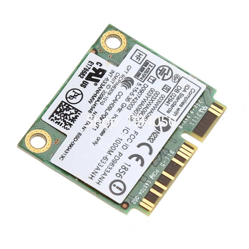 WDXUN INTEL 6300 Pci-e Card 633anhmw 6300AN 802.11a/b/g/n 2.4 Ghz/5 Ghz  450Mbps wifiI CARD  mini PCIE wifi  PCI-E