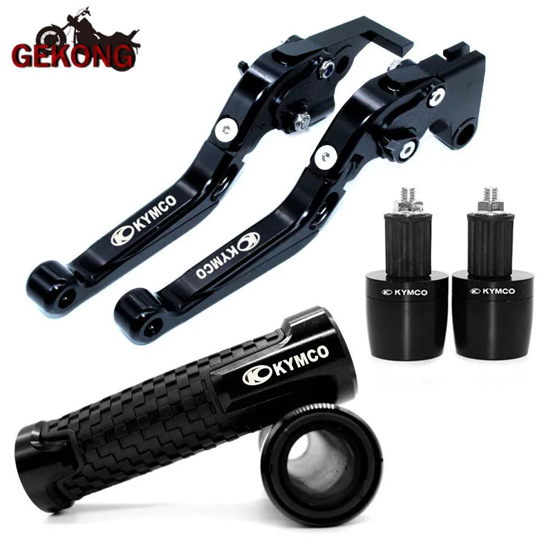 For KYMCO XCITING 250 300 500 400 DOWNTOWN 125/200/300/350 Motorcycle Brake Clutch Levers Handlebar Handle bar grip ends plug