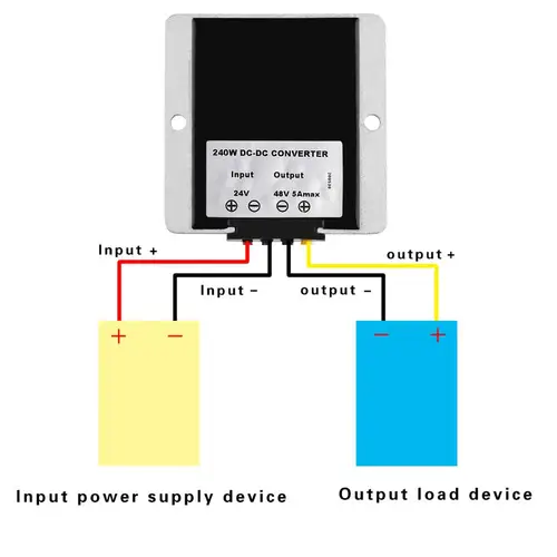 Imagen 2 del producto Transformador regulador de voltaje, convertidor de CC de 24V a 48V, 3A, 5A, 144W, 240W, módulo elevador, fuente de alimentación para coche, LED Solar