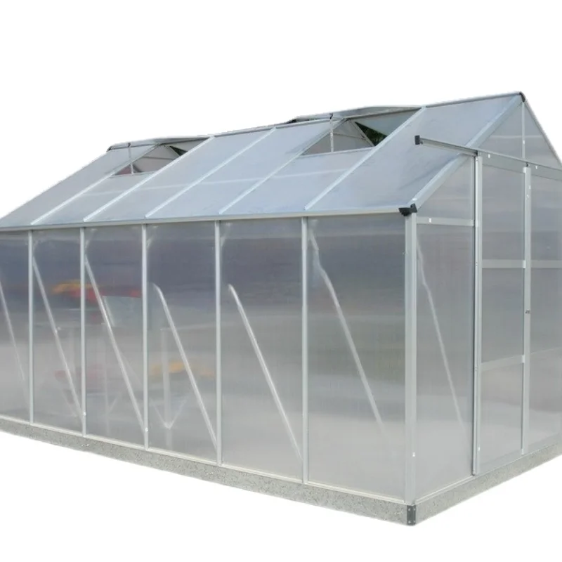 Aluminum alloy courtyard household greenhouse flower shed sunshine board PC