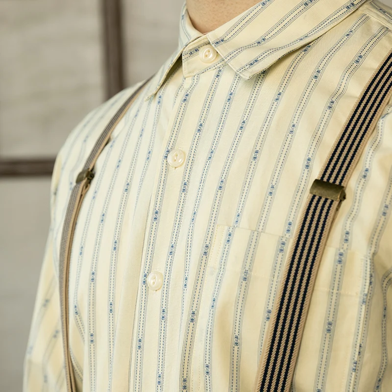 ST-0015 leer Descripción Camisa de algodón de aspecto Vintage para hombre, calidad genuina, talla estadounidense