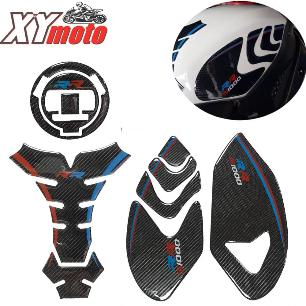 Motorcycle 3D Fuel tank sticker For BMW S1000RR S 1000 RR carbon fibre Resin Decals Protection Tank Cover Pad Cas Cap Sticker