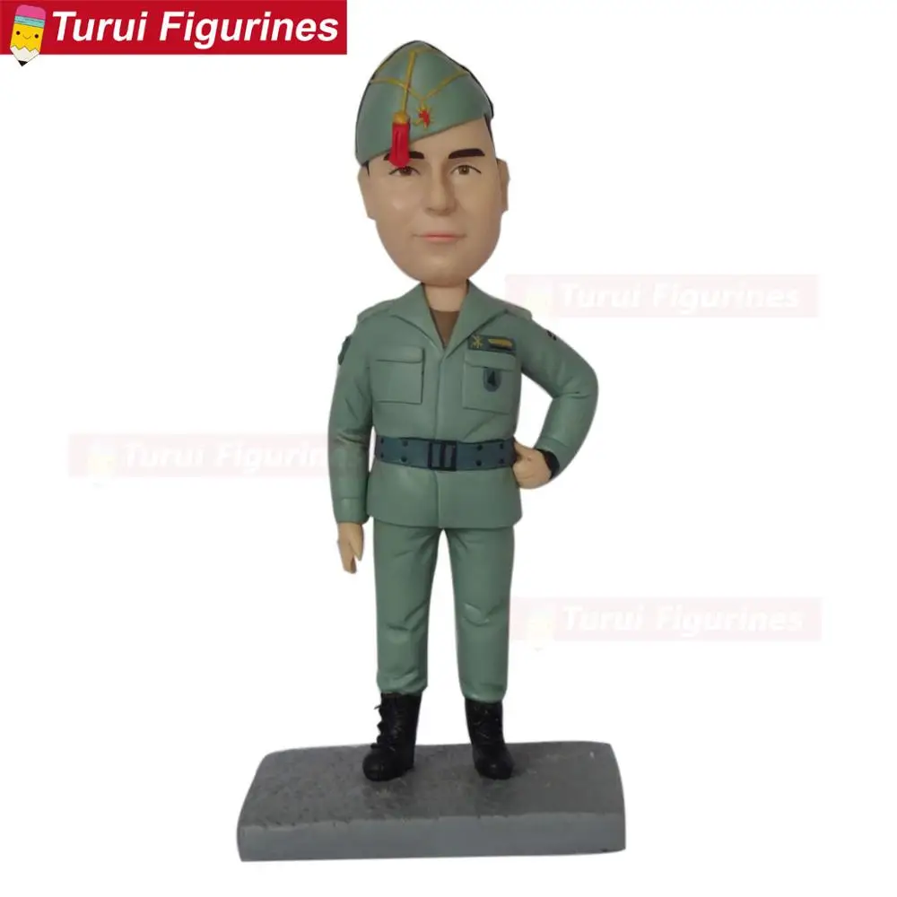 Bobblehead Customizer custom army man soldier figurines dolls bobble head personalized clay figures clay dolls wholesale artist