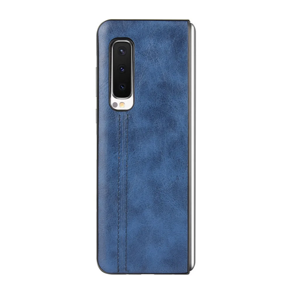 For Samsung Galaxy Fold 5G SM-F907B Case Ultra-thin Suture Soft Edge PU Leather Hard Phone Cover For Samsung Fold 4G F900F Case