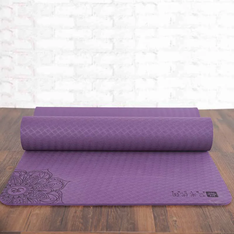 eco-friendly anti slip TPE Yoga Mat,wtih sling and carry strap