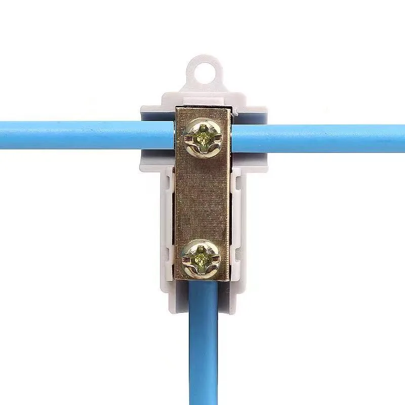 1PCS T-type clamp high-power non breaking wire splitter 3-way conductor shunt fast terminal connector 16mm square connector