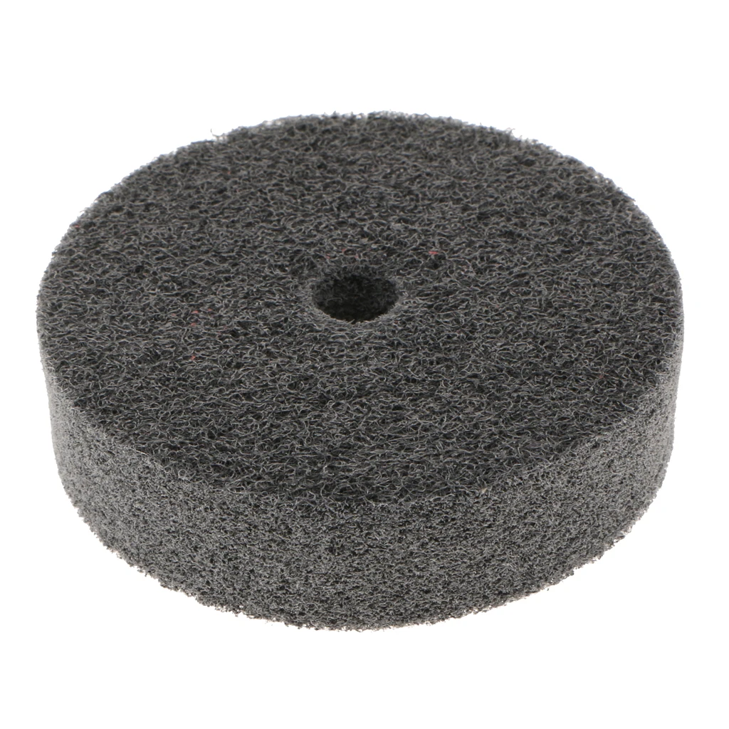 Grey 3'' Nylon Fiber Wheel Replacement Grinding Wheel for Bench Grinder