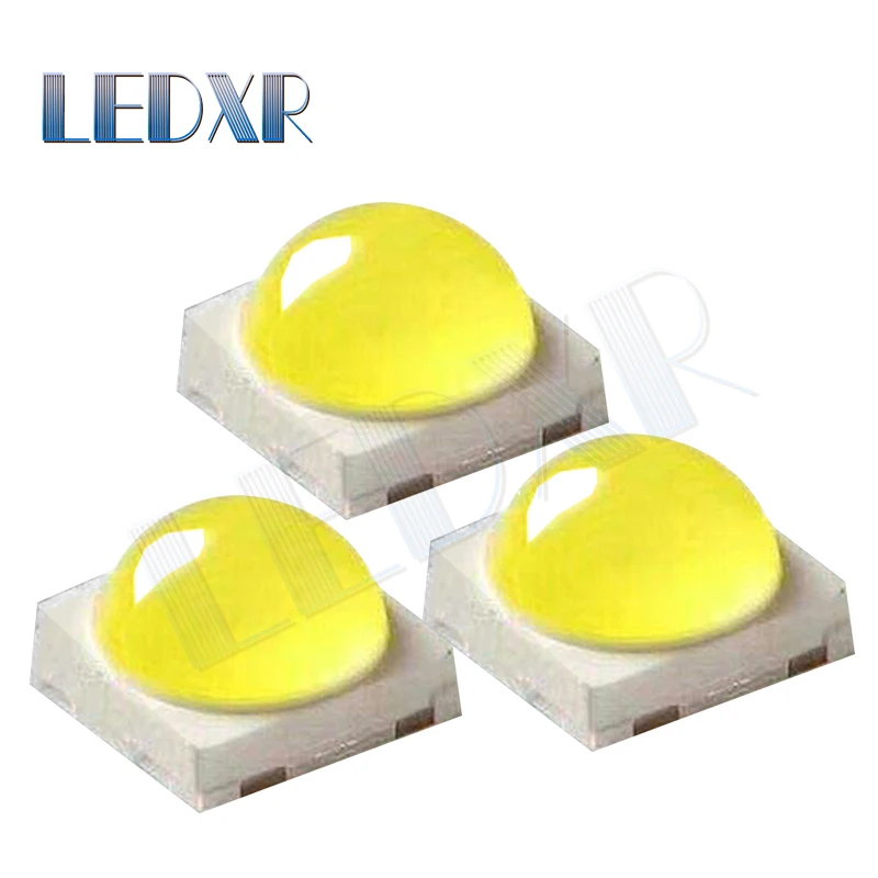 100szt 3030 głowica kulowa 3V 1W białe światło, wysoka jasność 3030 forma górna 3W białe światło 3030 smd LED koraliki do lampy