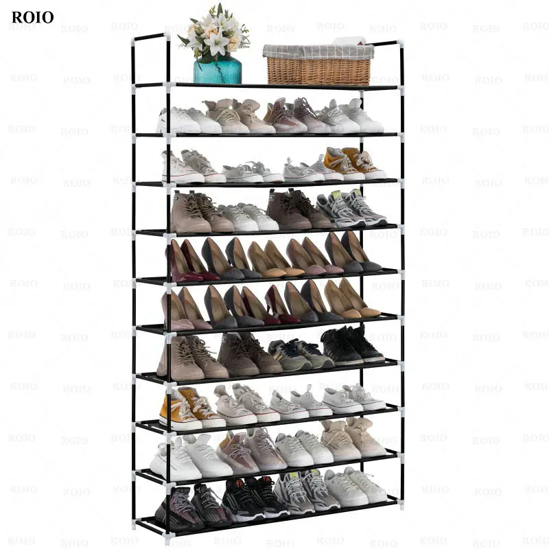 Simple Shoe Rack Large Capacity Boots Shoes Shelf Living Room Space Saving Shoes Organizer Stand Holder Nonwoven Shoe Cabinet